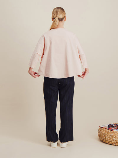 Top type vareuse oversize manches trois quart