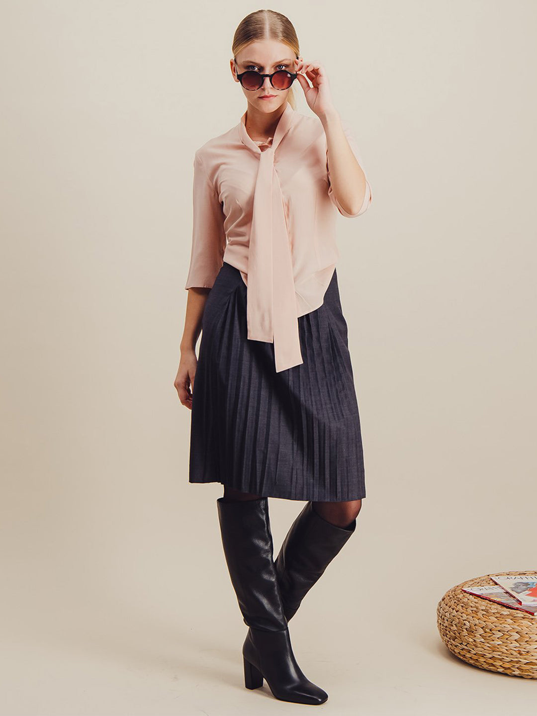 Chemisier ANN TAYLOR Femme - Taille S, Rose à Fleurs, Manches Longues, Style Preppy De Bureau - Neuf Sans étiquette