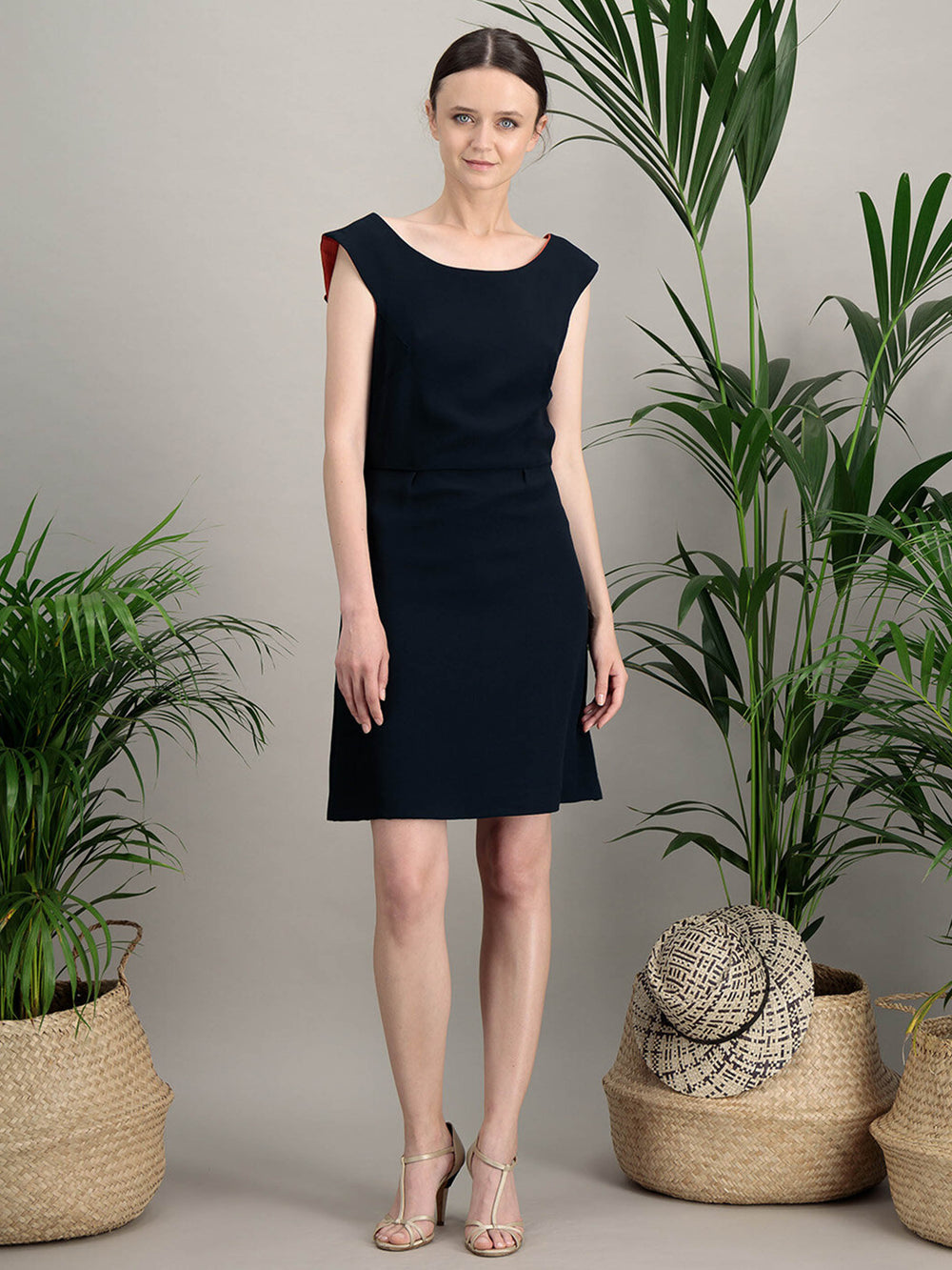 Hanaoops Robe Femme Cocktail Élégante Soirée - Fendue Enveloppante Pailletée - Robe Mariage Fête